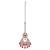 Traditional oval and chandelier shape silver gold plated set of 2 combo maang tikka for women
