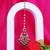 Traditional chandiler and flower shape silver gold plated brass set of 2 combo maang tikka for women