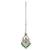 Traditional chandiler and flower shape silver gold plated brass set of 2 combo maang tikka for women