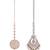 Traditional chandelier and flower shape silver gold plated set of 2 combo maang tikka for women