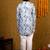 Boys blue rayon diamond motifs embroidered printed kurta pyjama set