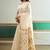 Off white handloom weaving silk blend festival wear saree
