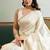 Off white handloom weaving silk blend festival wear saree