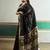 Black handloom weaving silk blend festival wear saree