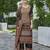 Black chinon chiffon abstract printed straight kurta with palazzo & printed dupatta