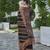 Black chinon chiffon abstract printed straight kurta with palazzo & printed dupatta