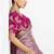 Pink fancy fabric embroidered contemporary saree