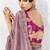 Pink fancy fabric embroidered contemporary saree