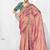Pink fancy fabric embroidered contemporary saree