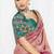 Pink fancy fabric embroidered contemporary saree