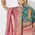 Pink fancy fabric embroidered contemporary saree
