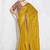 Mustard fancy fabric embroidered contemporary saree