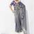 Grey fancy fabric embroidered contemporary saree