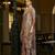 Brown pure ho organza floral printed straight kurta with comfort fitting pant & printed dupatta