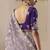 Embroidered lilac fancy fabric party designer saree