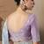 Embroidered sky blue fancy fabric party designer saree