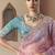 Embroidered pink fancy fabric party designer saree