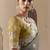 Embroidered grey fancy fabric party designer saree