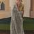 Embroidered grey fancy fabric party designer saree