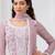 Pink color embroideried faux georgette salwar suit