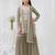 Mehendi color embroideried faux georgette salwar suit