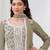 Mehendi color embroideried faux georgette salwar suit