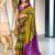 mehandi mulmul cotton printed fancy saree with blouse