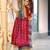 grey mulmul cotton printed fancy saree with blouse