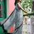 grey soft cotton printed fancy saree with blouse