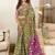 mehandi mulmul cotton printed fancy saree with blouse