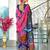 pink mulmul cotton printed fancy saree with blouse