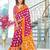 pink soft cotton printed fancy saree with blouse