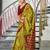 mehendi soft cotton printed fancy saree with blouse