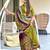 mehendi mulmul cotton printed fancy saree with blouse