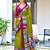 mehendi soft cotton printed fancy saree with blouse
