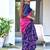 pink soft cotton printed fancy saree with blouse
