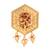 Gold plated traditional design with pearl saree pin/dress pins for women 