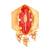 Gold plated traditional design with pearl saree pin/dress pins for women 