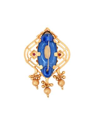 Gold plated traditional design saree pin/dress pins for women  3