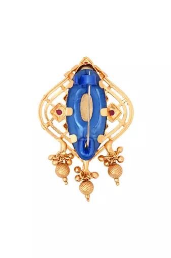 Gold plated traditional design saree pin/dress pins for women 