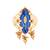 Gold plated traditional design saree pin/dress pins for women 