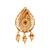 Gold plated traditional design with pearl saree pin/dress pins for women 