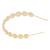 Rajasthani gold plated floral design kundan & pearl sheeshphool/mathapatti/hairband for women