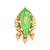 Gold plated traditional design with pearl saree pin/dress pins for women 