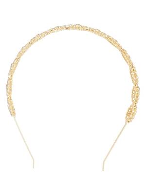 Rajasthani gold plated floral design kundan & pearl sheeshphool/mathapatti/hairband for women 4