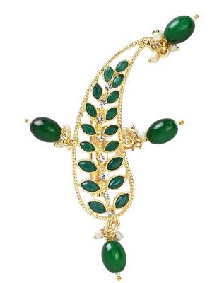 Gold plated kundan safa kalangi brooch for groom/men/dulha pagadi  2