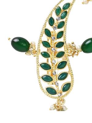 Gold plated kundan safa kalangi brooch for groom/men/dulha pagadi  4