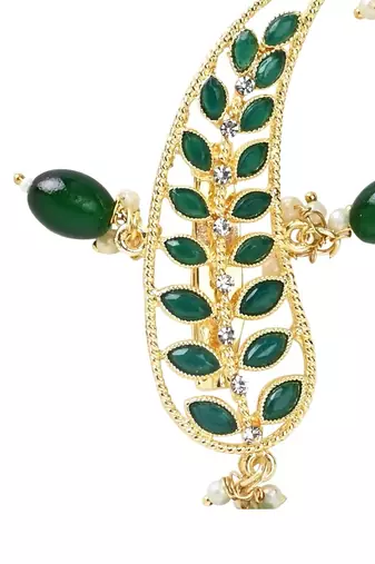 Gold plated kundan safa kalangi brooch for groom/men/dulha pagadi 