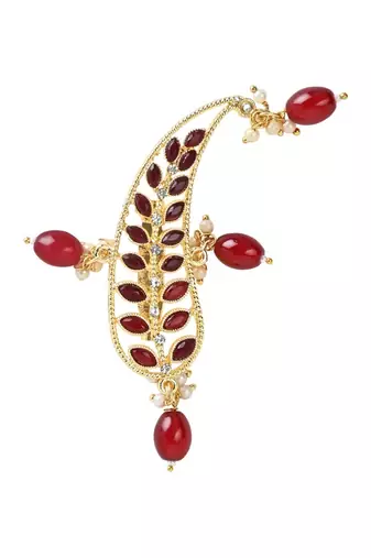 Gold plated kundan safa kalangi brooch for groom/men/dulha pagadi 