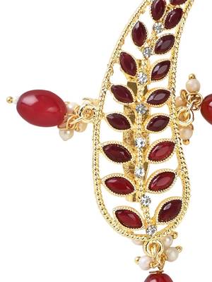 Gold plated kundan safa kalangi brooch for groom/men/dulha pagadi  4